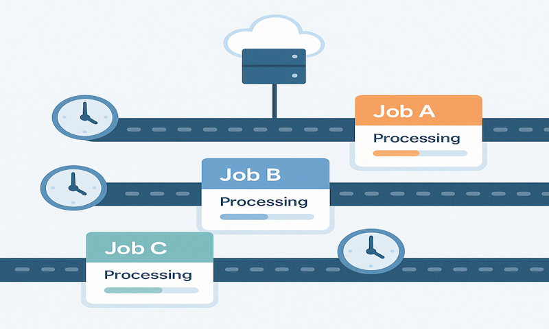Batch job processing engine